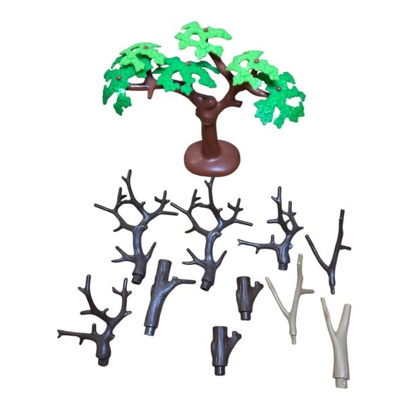 Lot of 87 Pcs Loose Playmobil Trees Leaves Flowers Foliage Replacement Parts - Picture 5 of 9